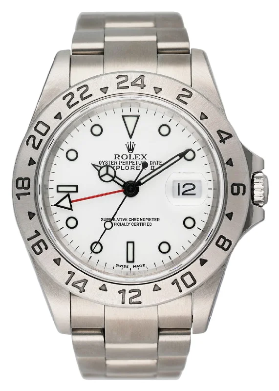 Rolex Explorer II 16570 White Dial Mens Watch