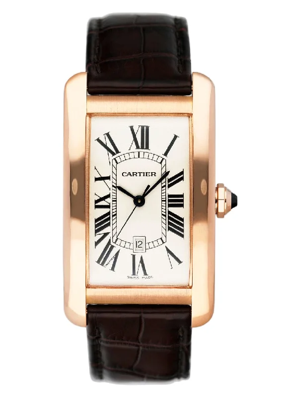 Cartier Tank Americaine Large W2609156 18K Rose Gold Watch