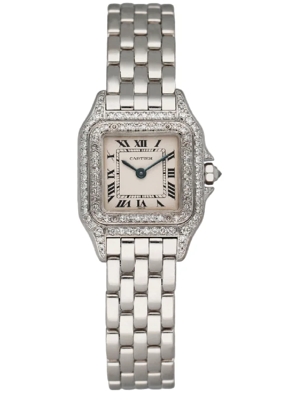 Cartier Panthere 1660 18K White Gold Diamond Ladies Watch