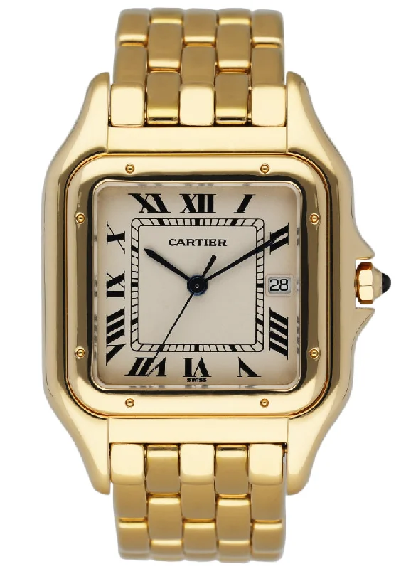 Cartier Panthere Jumbo 18K Yellow Gold Mens Watch