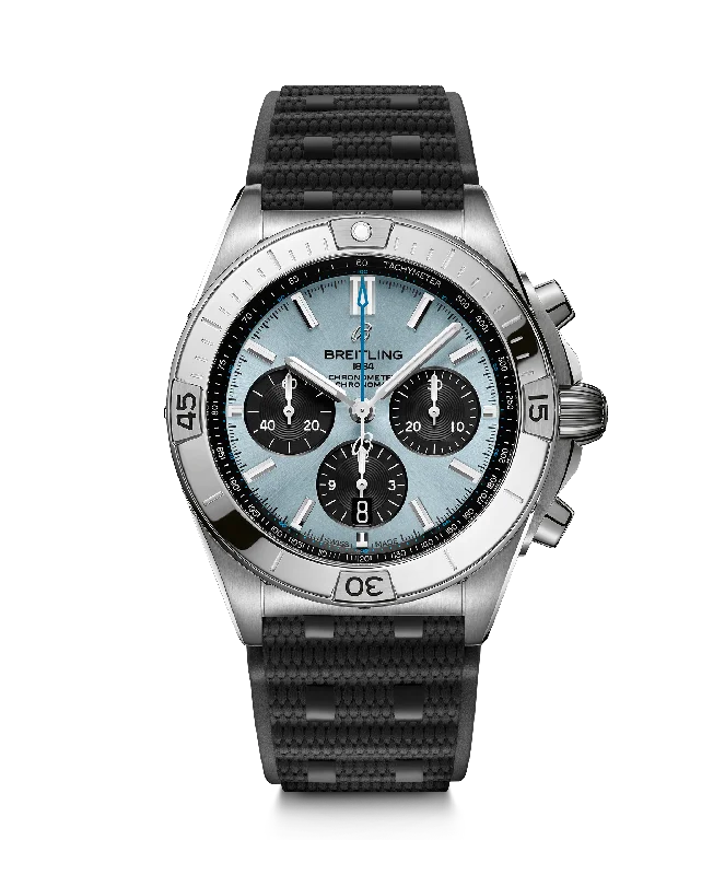 Breitling Chronomat B01 Chronograph 42 Watch with Ice Blue Dial