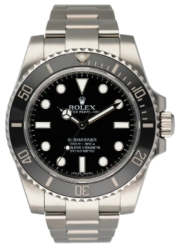 Rolex Submariner No Date 114060 Ceramic Bezel Mens Watch Box & Papers