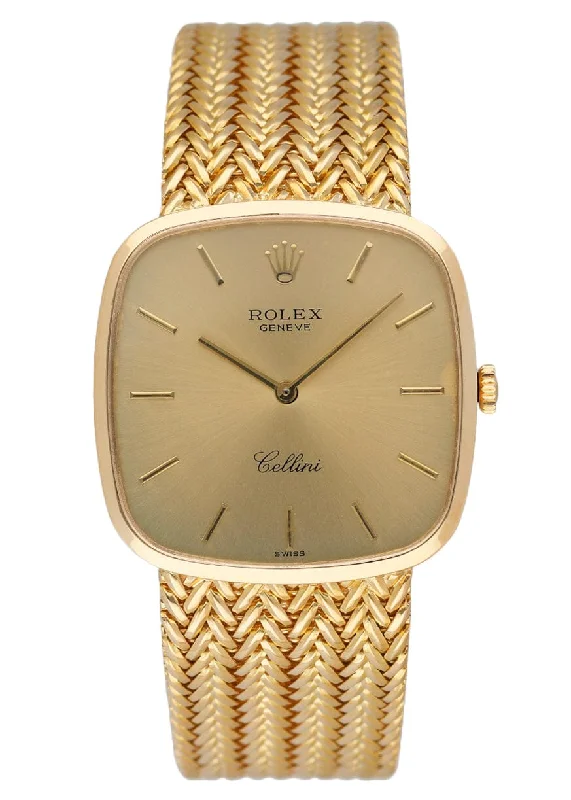 Rolex Cellini 4311 Champagne Dial 18K Yellow Gold Watch Box Papers