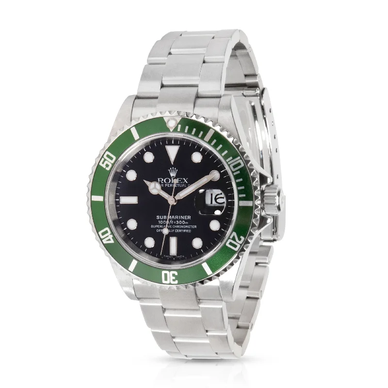 Rolex Submariner 16610V  Kermit Mens Watch in Stainless Steel