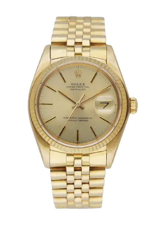 Rolex DateJust 16018 18k Yellow Gold Vintage Men's Watch