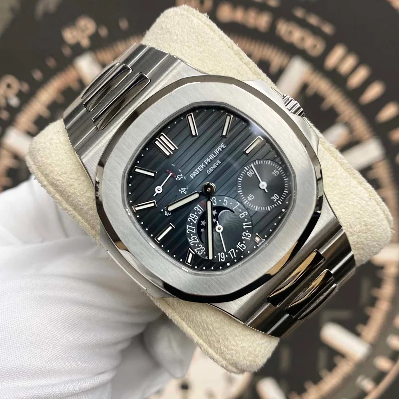 Patek Philippe Nautilus Moon Phases 40mm 5712/1A Blue Dial Geneva Sealed Pre-Owned