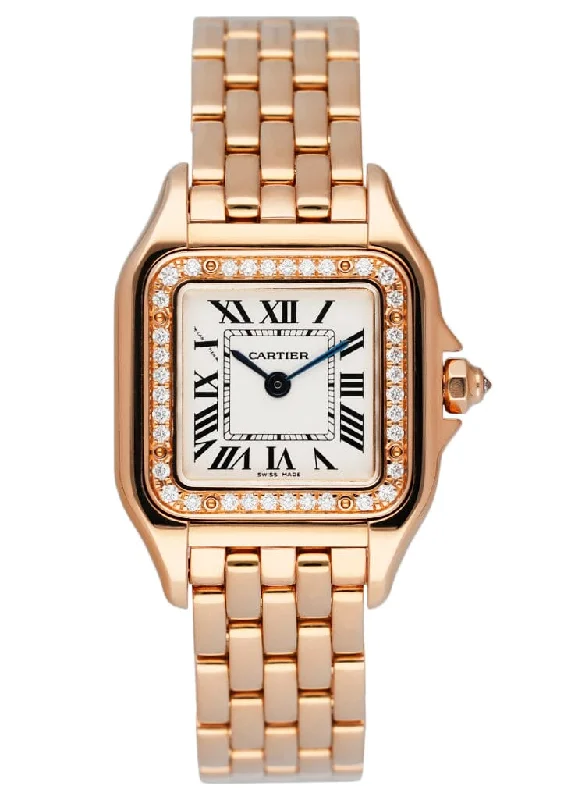 Cartier Panthere WJPN0008 Diamond 18K Rose Gold Ladies Watch Box/Papers