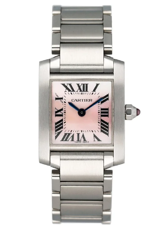 Cartier Tank Francaise W51028Q3 MOP Steel Ladies Watch