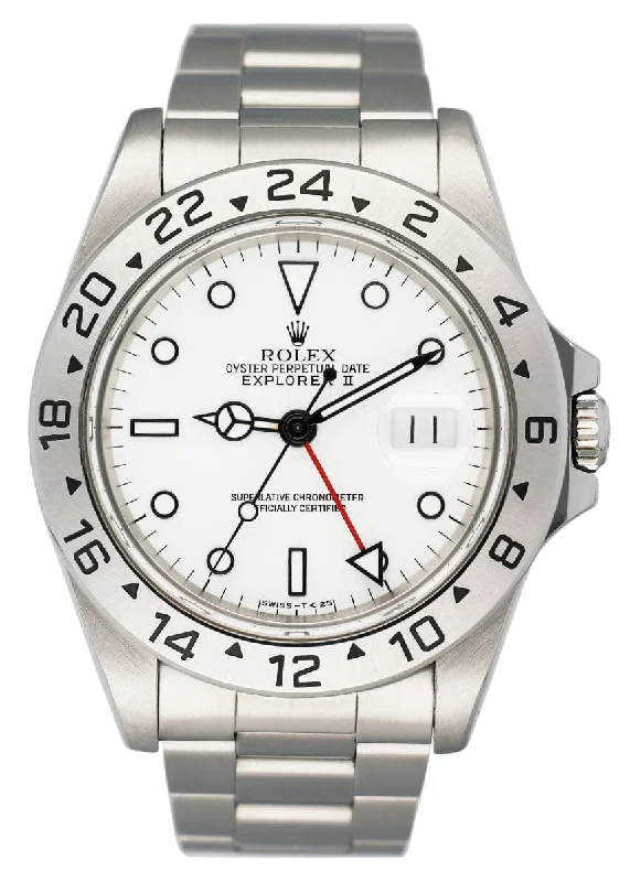 Rolex Explorer II 16570 White Dial Mens Watch