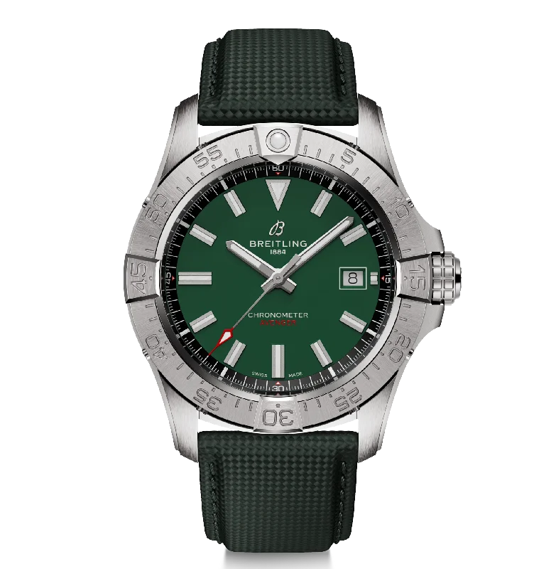 Breitling Avenger Automatic 42mm Watch with Green Strap