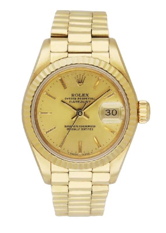 Rolex Datejust 69178 18K Yellow Gold Ladies Watch