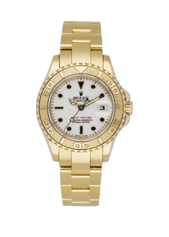 Rolex Yachtmaster 69628 18K Yellow Gold  Ladies Watch