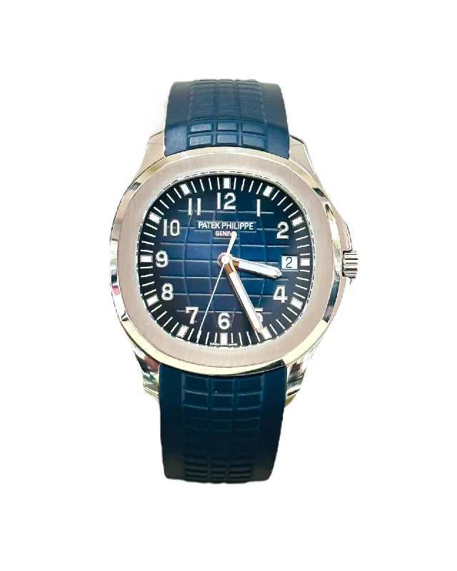 Patek Philippe 5168G-001 Aquanaut 42mm White Gold Blue Dial Box and Papers