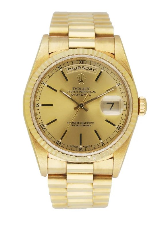 Rolex Day Date President 18238 18k Yellow Gold Men's Watch