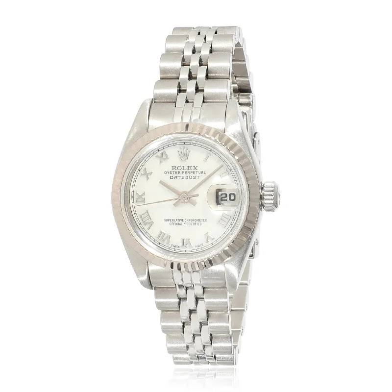 Rolex Datejust 69174 Womens Watch in 18kt Stainless Steel/White Gold