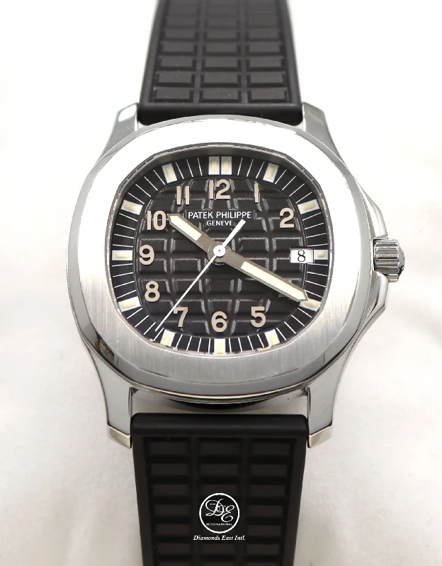 PATEK PHILIPPE AQUANAUT 5064A-001 36mm Black Rubber Rare Watch Stainless Steel