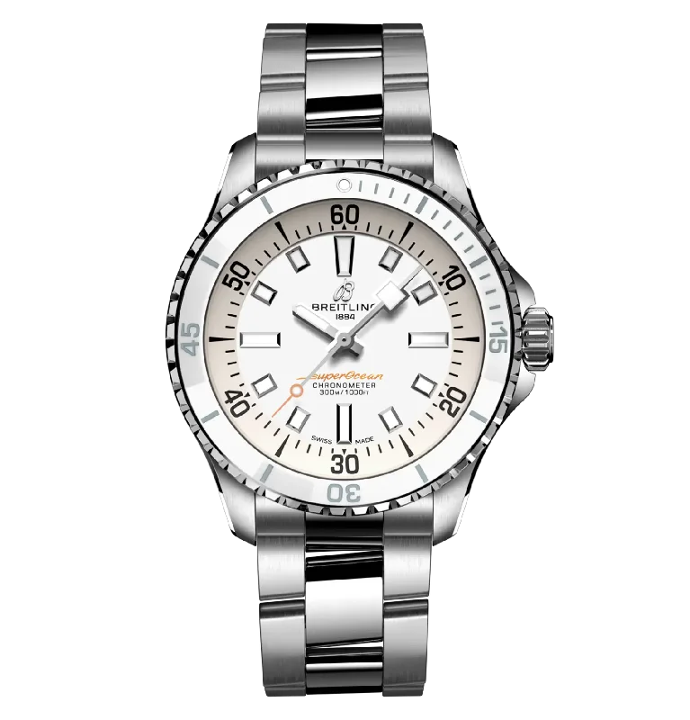 Breitling Superocean Automatic 36 Watch with White Dial