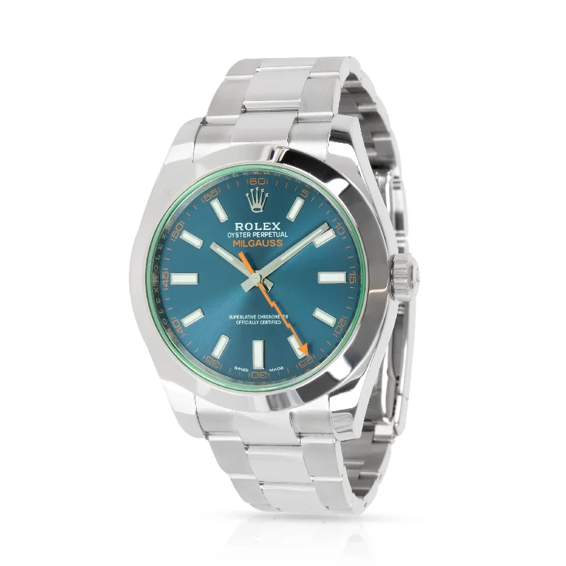 Rolex Milgauss 116400GV Mens Watch in  Stainless Steel