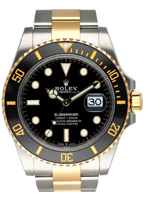 Rolex Submariner 126613LN Black Dial Two-Tone Mens Watch Box Papers