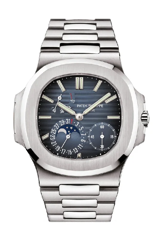 Patek Philippe Nautilus Blue Dial Stainless Steel Men's Watch Model 5712/1A-001