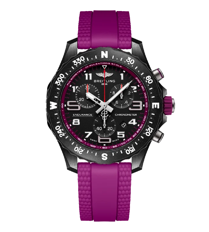 Breitling Endurance Pro 38 Watch with Purple Strap