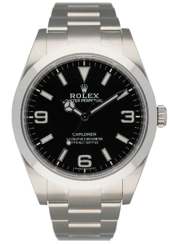 Rolex Explorer 214270 Steel Mens Watch Box Papers