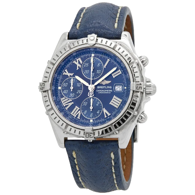 Breitling Crosswind Chronograph A13355 Blue Dial Automatic Men's Watch