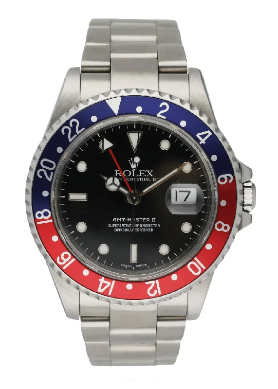 Rolex GMT Master II 16710 Pepsi Bezel Men's Watch