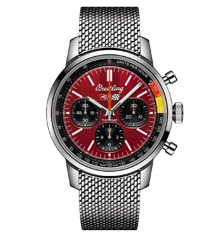 Breitling Top Time B01 Chevrolet Corvette Watch with Red Dial