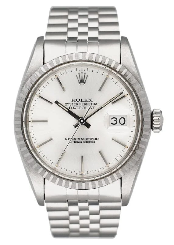 Rolex Datejust 16030 Silver Dial Mens Watch