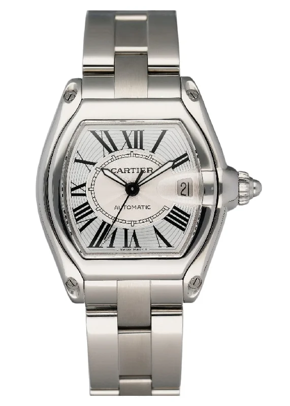 Cartier Roadster W62025V3 Stainless Steel Mens Watch