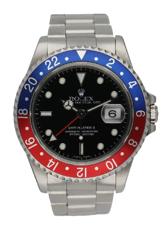 Rolex GMT Master II 16710 Pepsi Bezel Men's Watch