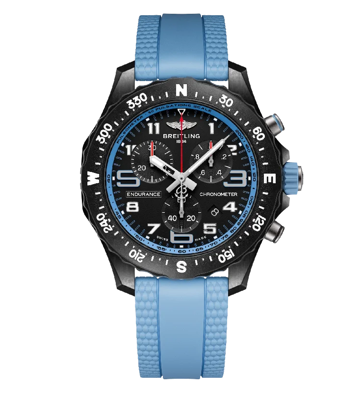 Breitling Endurance Pro 38 Watch with Baby Blue Strap