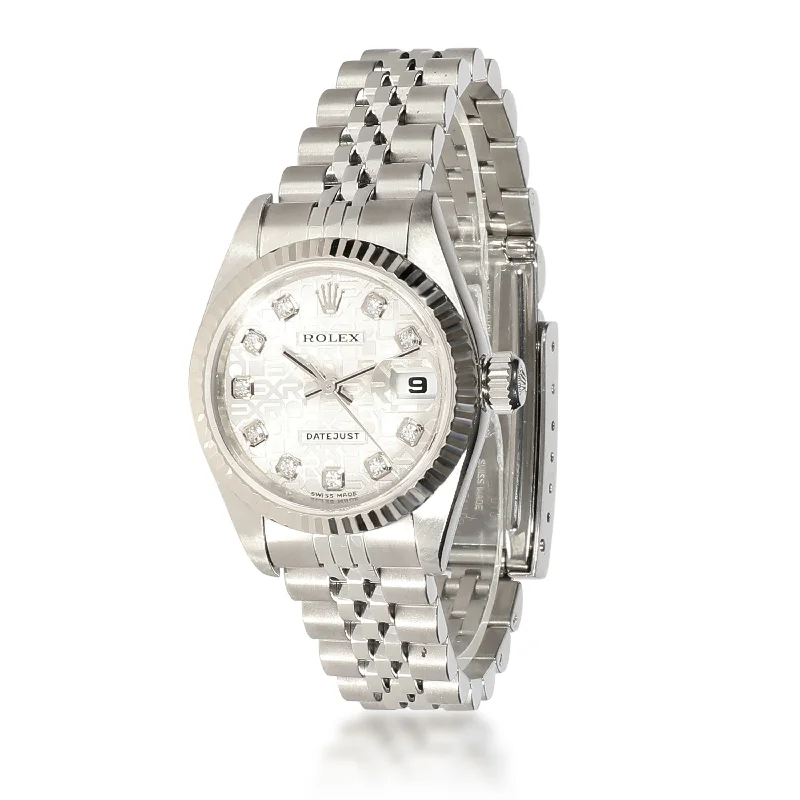 Rolex Datejust 79174 Womens Watch in 18kt Stainless Steel/White Gold