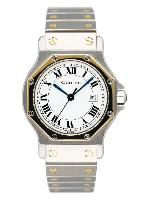 Cartier Santos Octagon 2966 Two Tone Ladies Watch