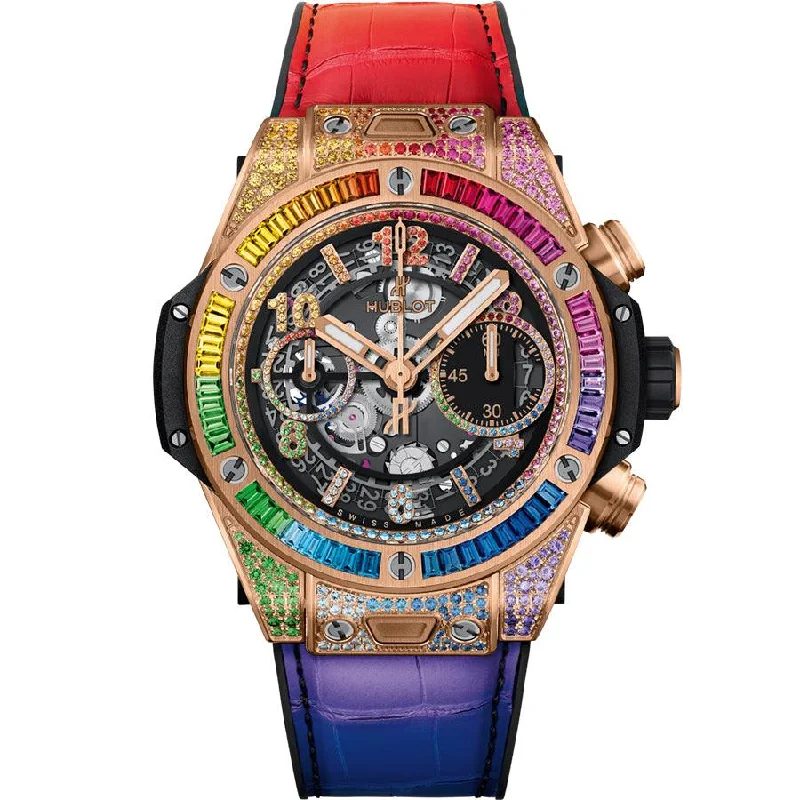 Hublot Big Bang Unico Rainbow 42mm 441.OX.9910.LR.0999 Openworked Dial