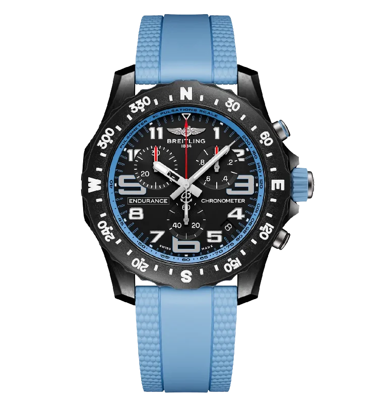 Breitling Endurance Pro 44 Watch with Light Blue Strap