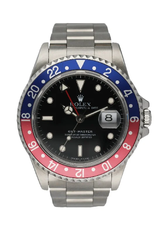 Rolex GMT Master Date 16700 Pepsi Bezel Men's Watch