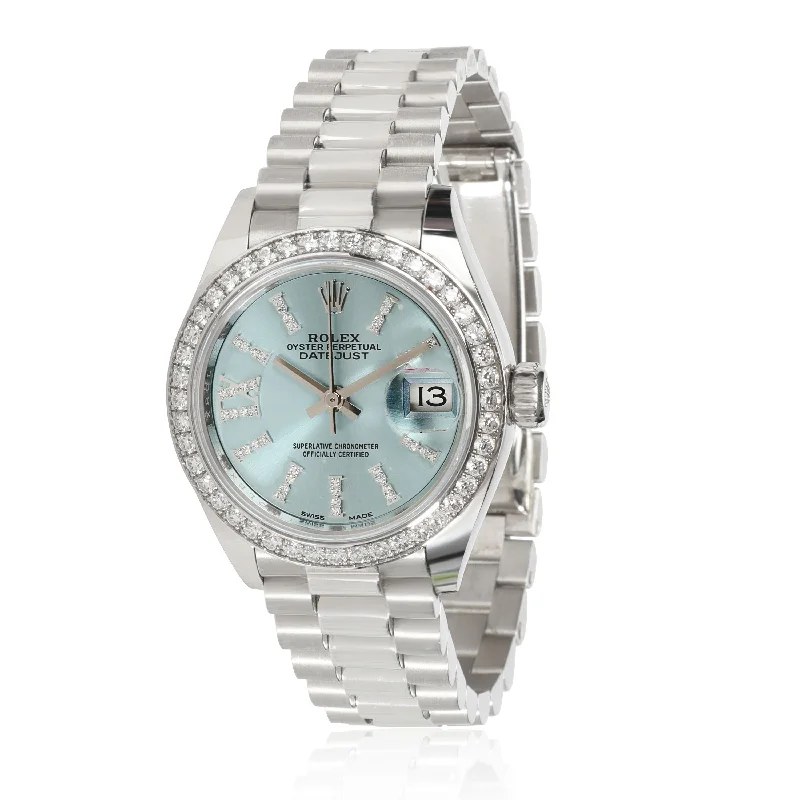 Rolex Datejust 279136RBR Womens Watch in  Platinum