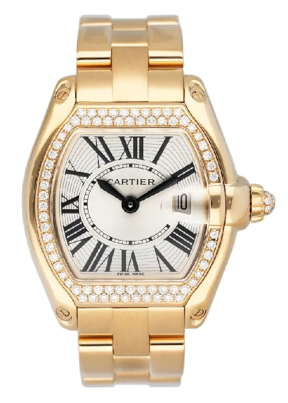 Cartier Roadster WE5001X1 Diamond Yellow Gold Ladies Watch