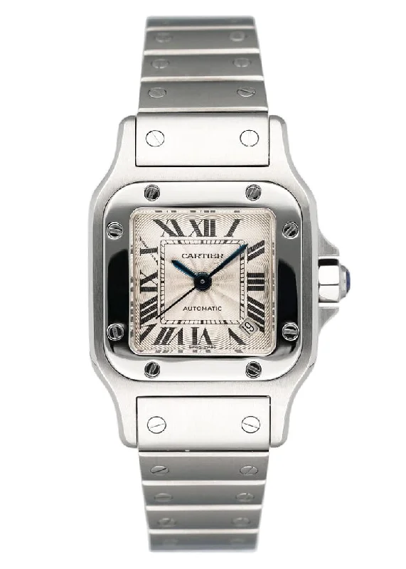 Cartier Santos Galbee W20062D6 Silver Dial Steel Ladies Watch