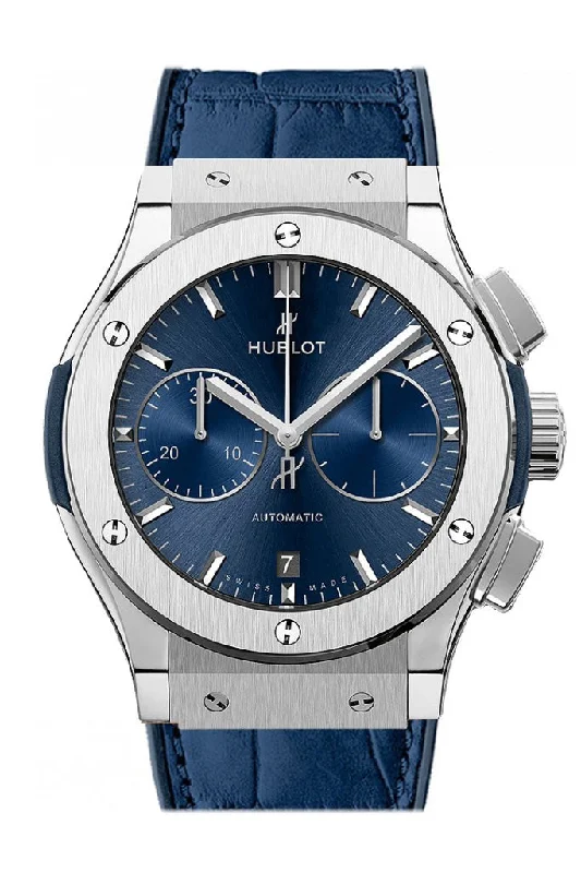 Hublot Classic Fusion Blue Sunray Dial Titanium Automatic Men's Watch 521.NX.7170.LR