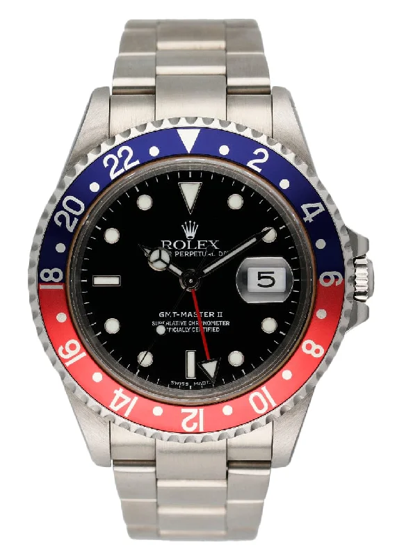 Rolex GMT Master II 16710 Pepsi Bezel Mens Watch