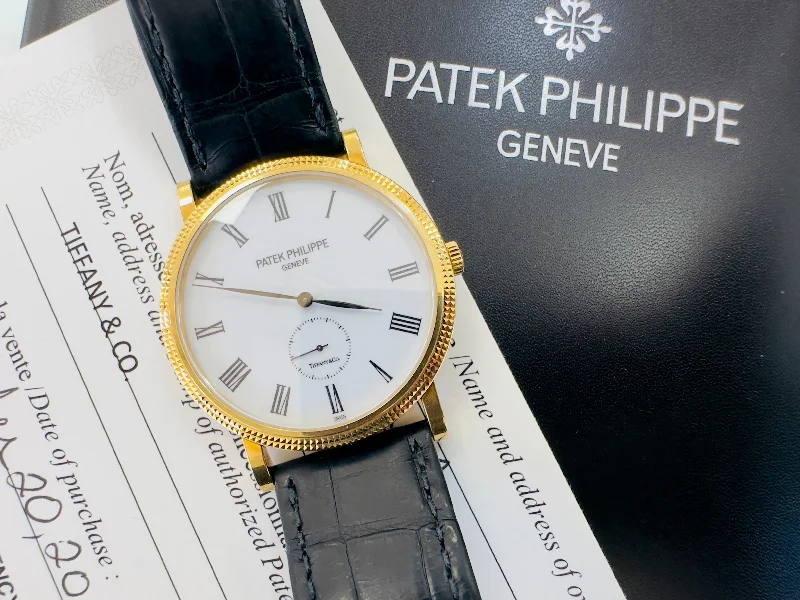 Patek Philippe Calatrava 5119J TIFFANY & Co. Dial Rare PreOwned Box and Papers