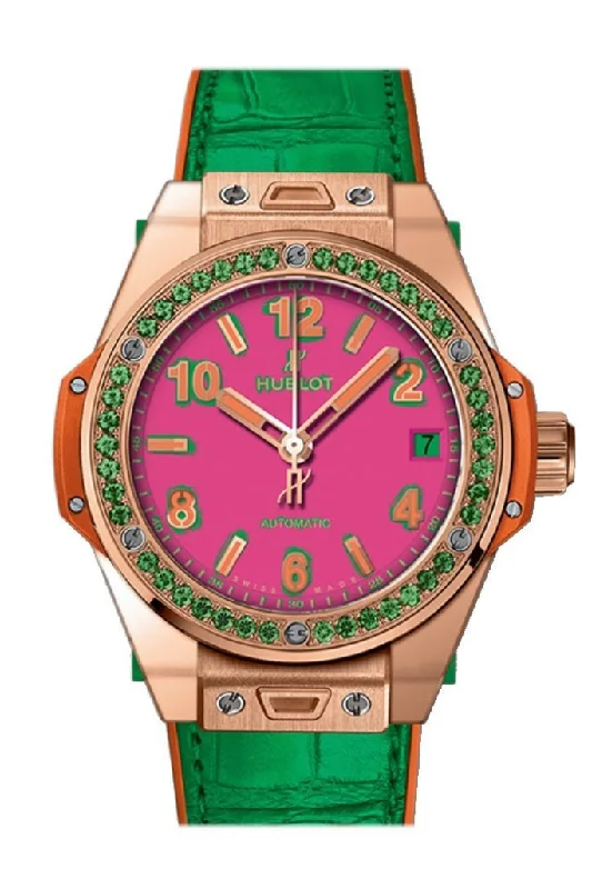 Hubolt Big Bang 39mm Pop Art Automatic Ladies Watch 465.OG.7398.LR.1222.POP16