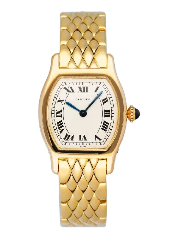 Cartier Tortue 18K Yellow Gold Ladies Watch