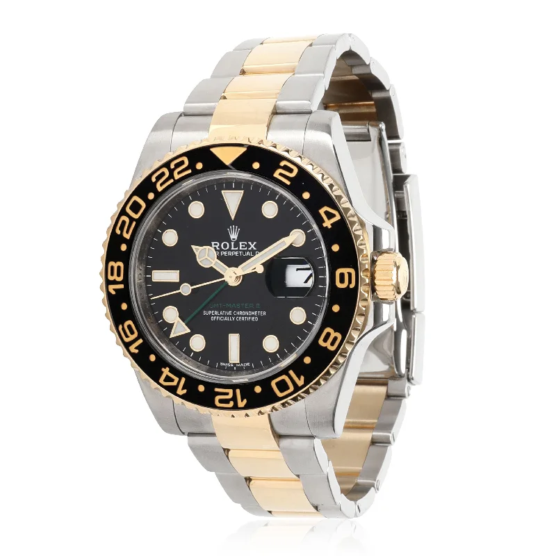 Rolex GMT Master II 116713LN Mens Watch in 18kt Stainless Steel/Yellow Gold