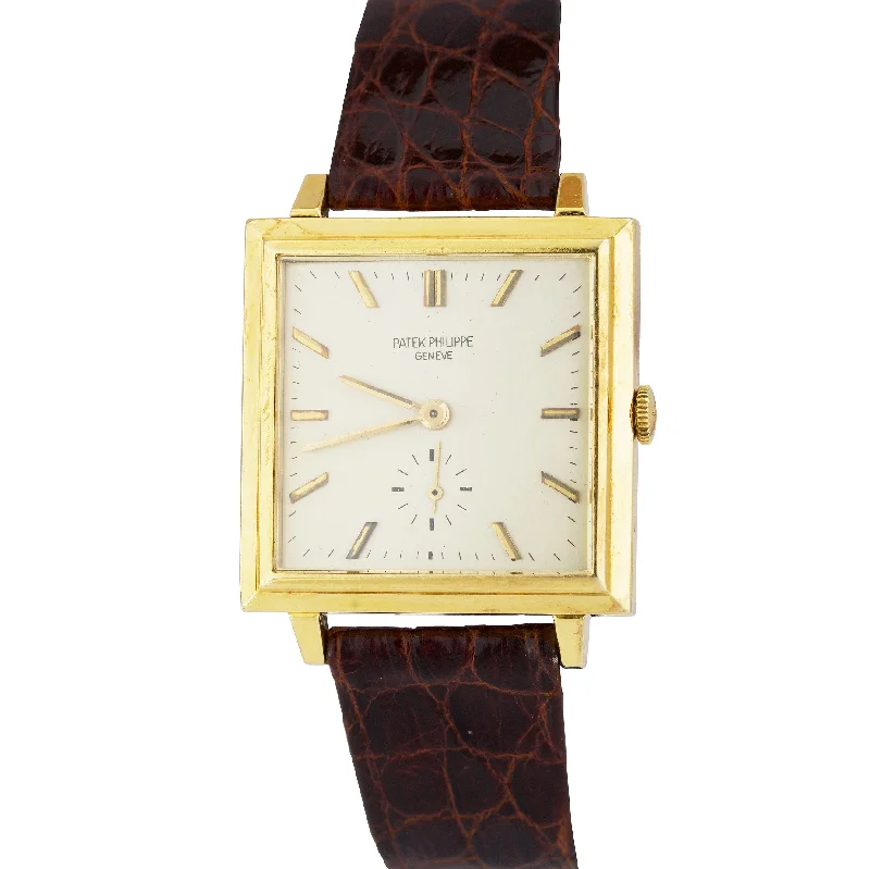 RARE 1966 Patek Philippe Gondolo Yellow Gold 30mm Square Automatic Watch 3485