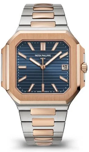 Patek Philippe Cubitus Date Sweep Seconds Rose Gold/Steel 45mm Blue Dial 5821/1AR-001