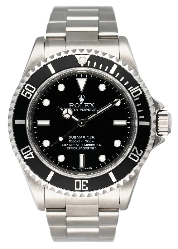 Rolex Submariner 14060M No Date Mens Watch Box Papers